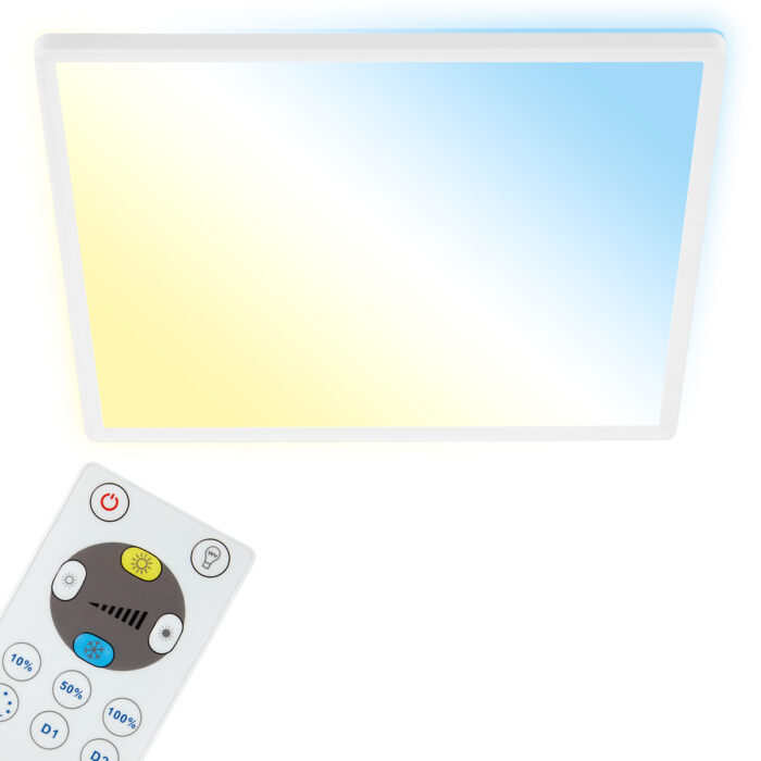 Casalux LED Slim panel m. remote hvid ø 29,3 cm
