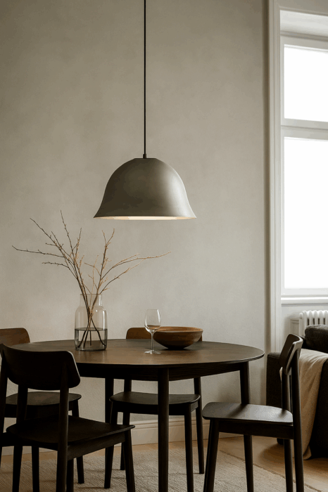 NORR11 Cloche One Pendel Ø21, Børstet Aluminium