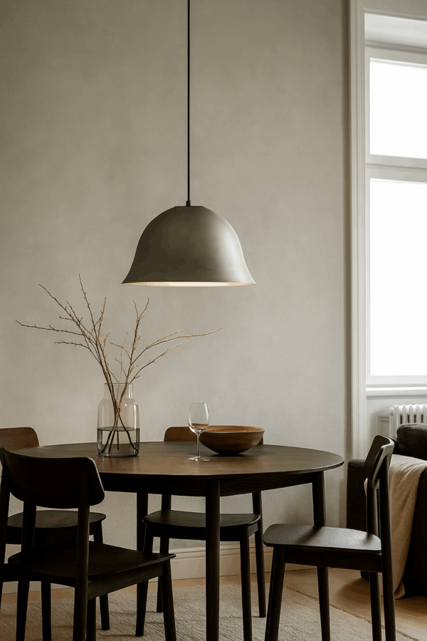 NORR11 Pendel - Cloche Two i børstet aluminium - Ø42