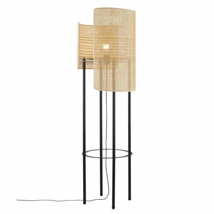 Nordlux Jaffna Gulvlampe 155 cm - Metal og Rattan