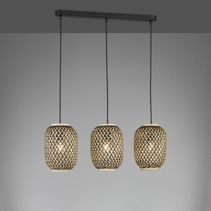 Fischer & Honsel Hummel (3) Pendel 140 cm - Sort