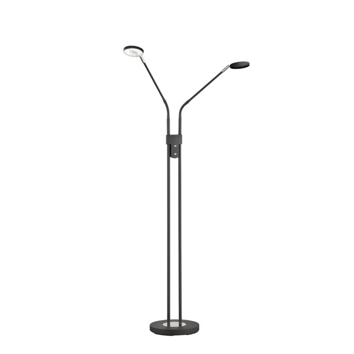 Fischer & Honsel Luna Gulvlampen 150 Cm - Sort