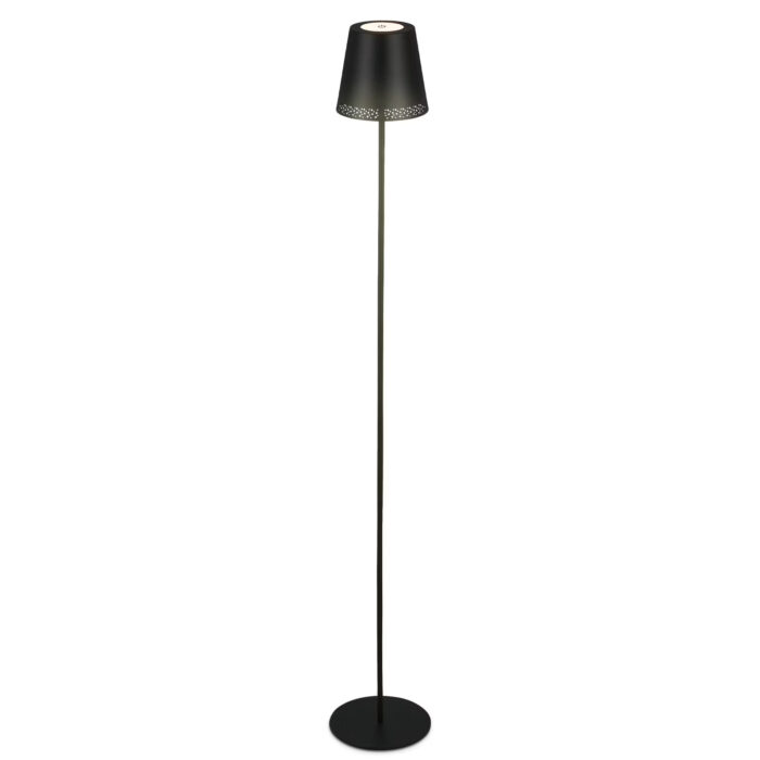 Briloner udendørs LED batteri gulvlampe sort 130 cm