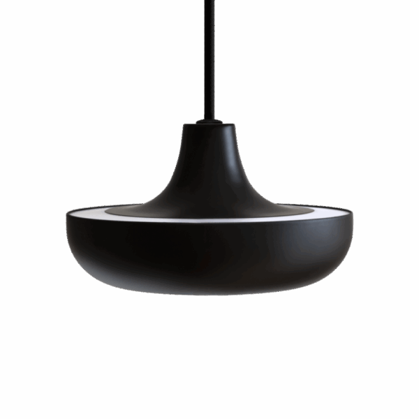 UMAGE Cassini Mini Black – Kompakt, skulpturel LED-pendel i elegant sort