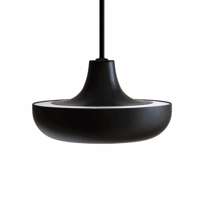 UMAGE Cassini Mini Black – Kompakt, skulpturel LED-pendel i elegant sort