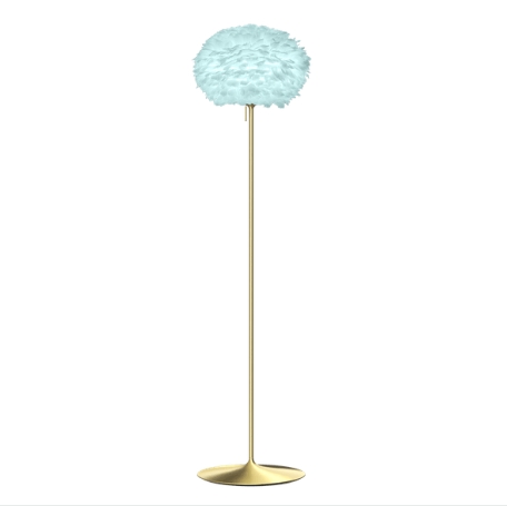 Umage Eos Evia Medium komplet gulvlampe – lyseblå elegance med fjerlet charme