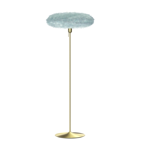 Umage Eos Esther Medium Light Blue inkl. Santé gulvstander Messing L65 x B50 x H140 cm