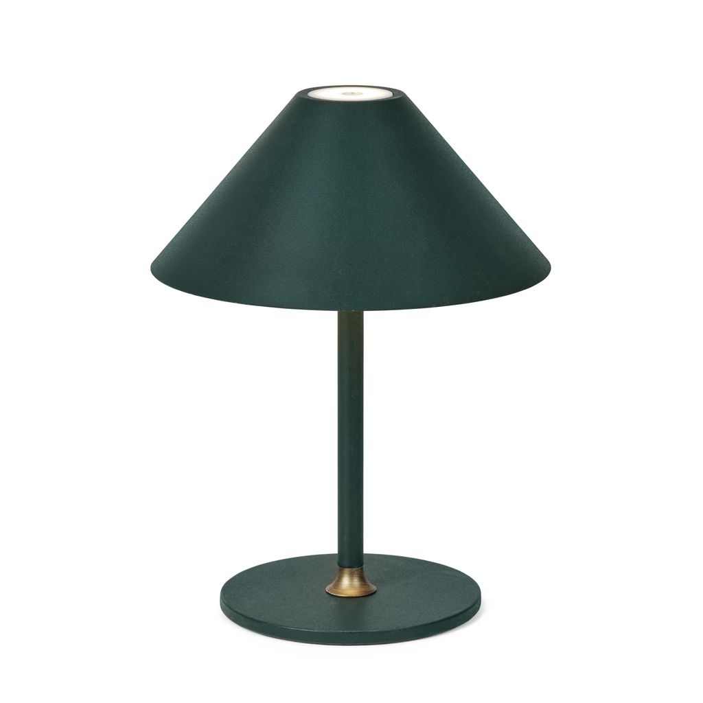 Halo Design Hygge Portable Ø19 Mørkegrøn – Elegant Bærbar Lampe i Dyb Grøn Nuance Massive Stock