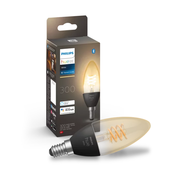 Philips Hue E14 B39 BT Filament White 300 lm kerte pære