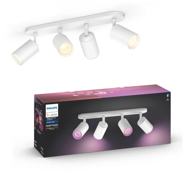 Philips Hue Fugato 4 Spot Color spot i hvid