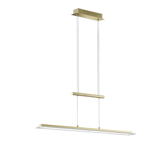 Fischer & Honsel pendellampe Tenso TW i mat messing – moderne LED-belysning med justerbart hvidt lys