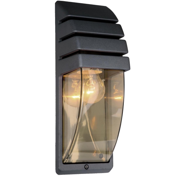 Nordlux City – Udendørs Væglampe i Antracit med IP44 og E27 Fatning