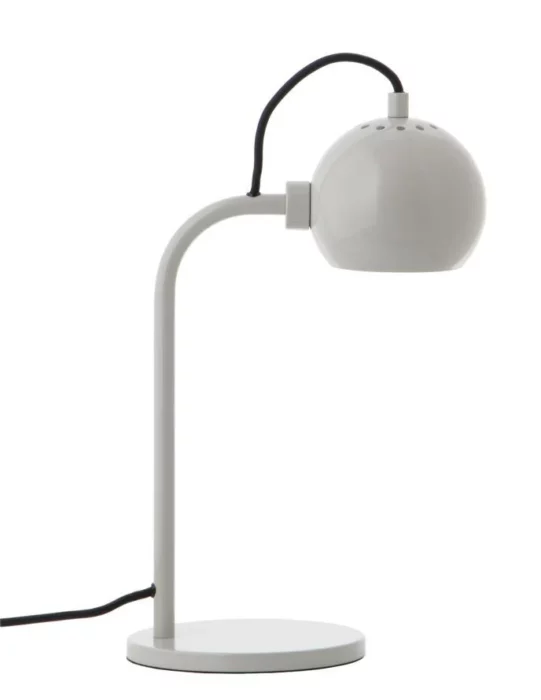 Frandsen Ball Bordlampe Glossy Pale Grey