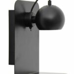 Frandsen Ball Wall Lamp USB sort metal væglampe med magnetisk hoved og USB