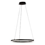 Fischer & Honsel Sirko pendellampe Ø60 cm sort metal med LED, dæmpbar og CCT-justering