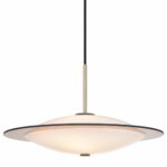 Halo Design Orbit Ø40 pendel i antik messing og opalglas