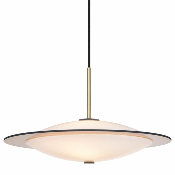 Halo Design Orbit Ø40 pendel i antik messing og opalglas