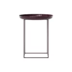 NORR11 Duke Sofabord Ø45, Jern/Lacquered Maroon
