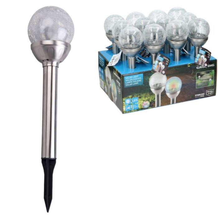 Grundig Solcelle Lampe M. farve skifte LED IP44 34 cm