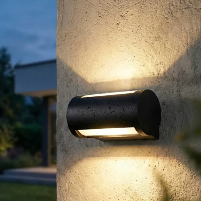 Akzent Udendørs LED Væglampe IP65 Aluminium Sort D05