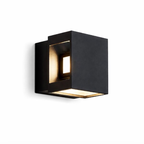 Akzent Udendørs LED Væglampe IP54 Aluminium Sort