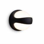 Akzent Udendørs LED Væglampe IP65 Aluminium Sort