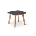 Hammel Furniture ONE sofabord 60x60 i sort laminat/Eg – dansk design sofabord med minimalistisk udtryk