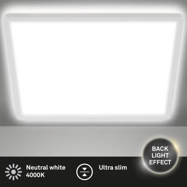 Briloner Slim LED panel 29cm Hvid