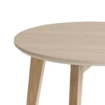 Hammel Furniture IRIS sofabord Ø60 i hvidpigmenteret eg – rundt, tidløst dansk design i massivt træ