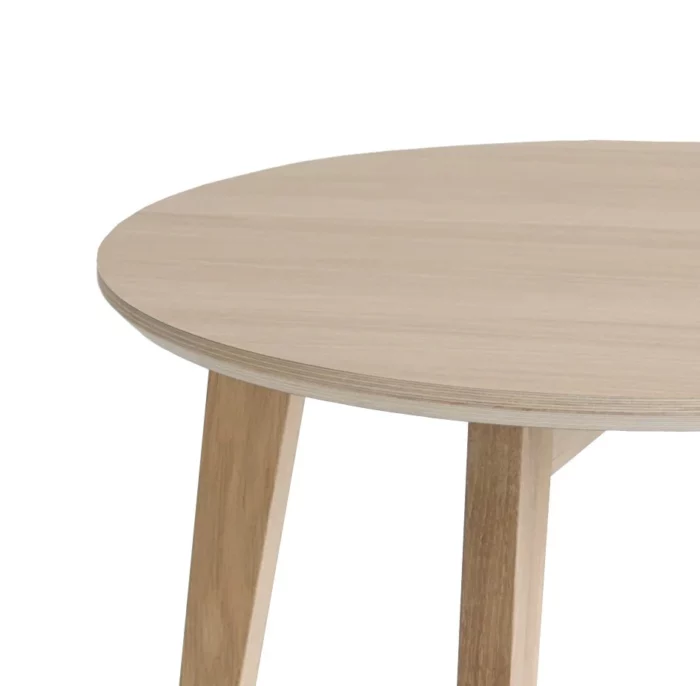 Hammel Furniture IRIS sofabord Ø60 i hvidpigmenteret eg – rundt, tidløst dansk design i massivt træ