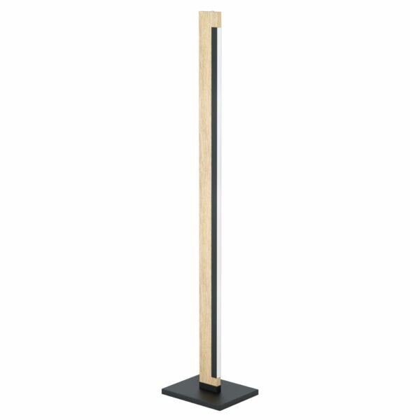 Eglo CAMACHO standerlampe i sort stål og træ
