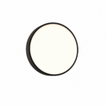 Frandsen Dark LED loftlampe Ø30 cm i sort metal med opalhvid diffuser