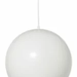 Frandsen Ball Pendel Ø25 mat hvid metal – ikonisk dansk design i stor format