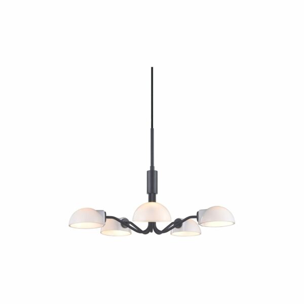 Halo Design Kjøbenhavn Lysekrone, Sort, Ø50 cm