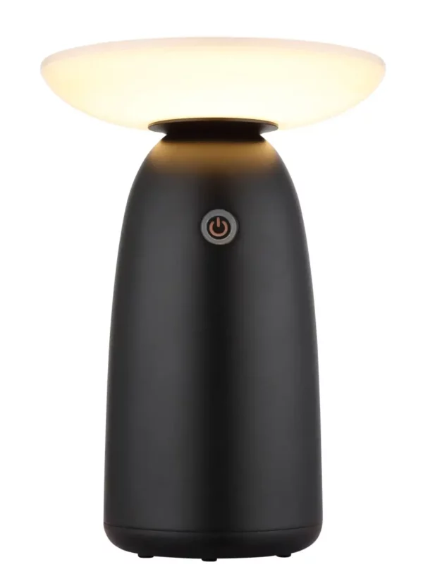 Globo AURINA Solcellebordlampe Touch Lysdæmper IP54 Indendørs/Udendørs Mat Sort