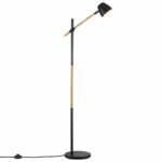 Nordlux Theo Gulvlampe Træ/Sort 130 Cm
