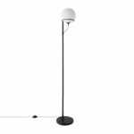 Nordlux Wilson Gulvlampe Glas Sort 159 Cm