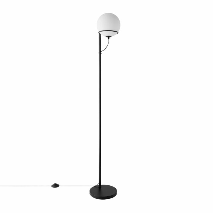 Nordlux Wilson Gulvlampe Glas Sort 159 Cm